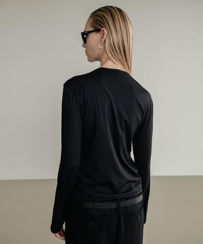 SSIN AND LEE (W) Active Long Sleeve Jersey Top Black