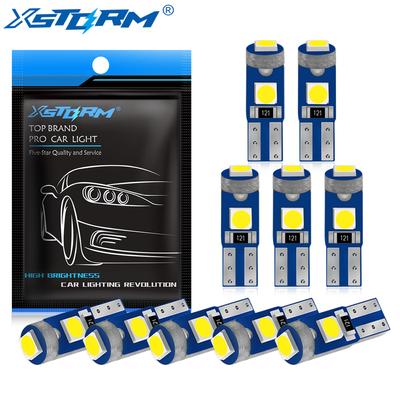 10 Pezzi Luci LED T5 W1.2W W3W Lampadine LED Super Luminose 3030 LED Luce Interna Auto Auto Laterale Cuneo Cruscotto Indicatore Strumento Lampada