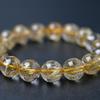 Jewelry Town Shosenkyo Rutilated Quartz 17cm Inner Power Stone for Good and Work [Eigado] Bracelet, 12.5mm Beads, Diameter, Fortune, Money,