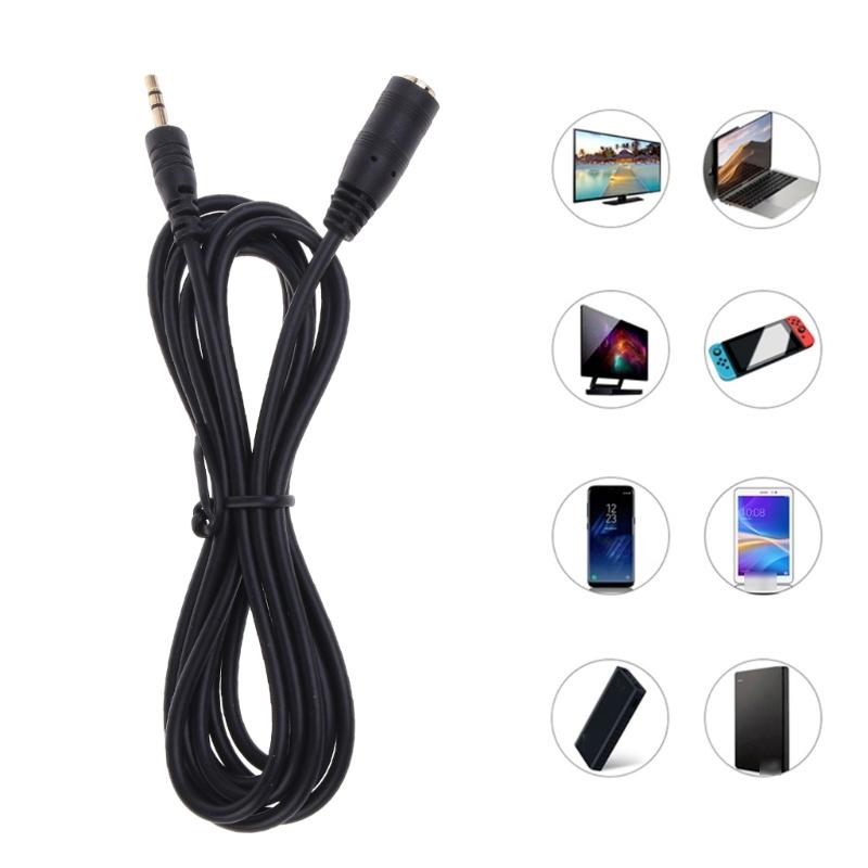 150cm/300cm 2.5mm Male to Female Jack Extension Cord Audio AUX Cable Wire Line for 2.5mm Smartphones Headphones