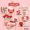 Valentine's Day Ins-Style Cake Topper Set