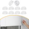 10x Bottom Rail Plugs Parts Easy To Install Clear Button