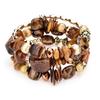 European & American Bohemian Multi-layer Agate Shell Elastic Bracelet for Women