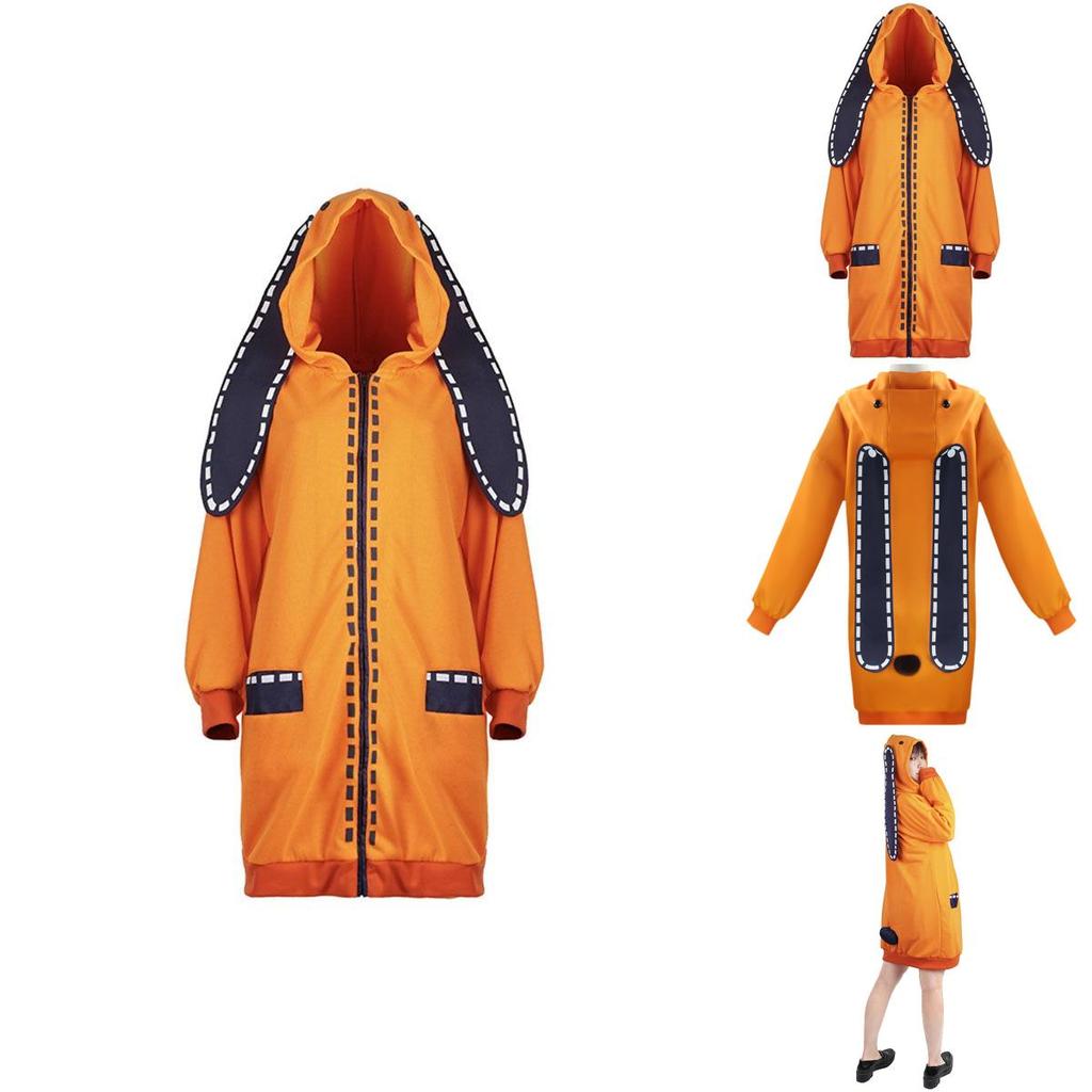 Kakegurui Compulsive Gambler Runa Yomozuki Cosplay Costume Cozy Hoodie Coat
