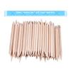 100× Orangenholzstäbchen für Nägel, Holz Nagelhautschieber Entferner für Maniküre Pediküre