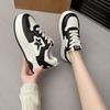 2025 spring and autumn popular star board shoes women's new student sports and leisure shoes ins versatile platform white shoes