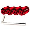 DSYCAR 1Set Fashion Zinc Alloy Anti-theft Sport Car Tire Valve Caps Wheel Tires Tire Stem Air Cap Airtight Cover for Car Styling