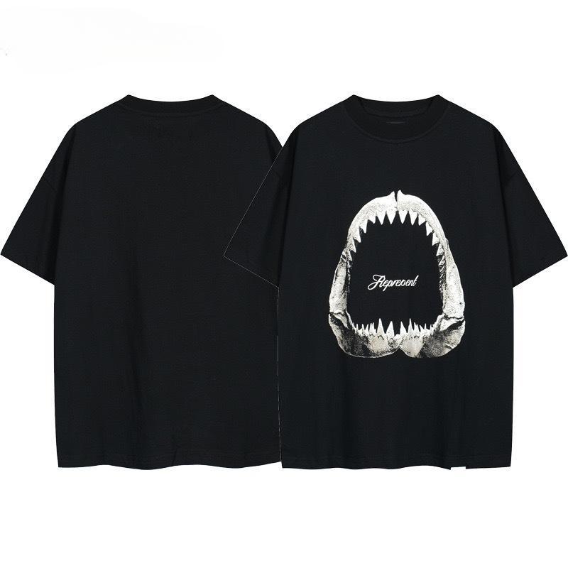 RogueWave Luxury Mens Womens T-Shirt Cotton Print Streetwear Vintage Oversized Tee Unisex Top