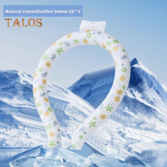 Portable Neck Cooling Tube Summer Wearable Neck Cooler Lightweight Reusable Ice Cold Ring Outdoor Heatstroke Prevention Neck Wrap Collar