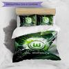 Juego de Ropa de Cama Estampado de 3 Piezas del VfL Wolfsburg FC Transpirable Funda Nórdica con Fundas de Almohada Ropa de Cama Decorativa para Dormitorio Hogar