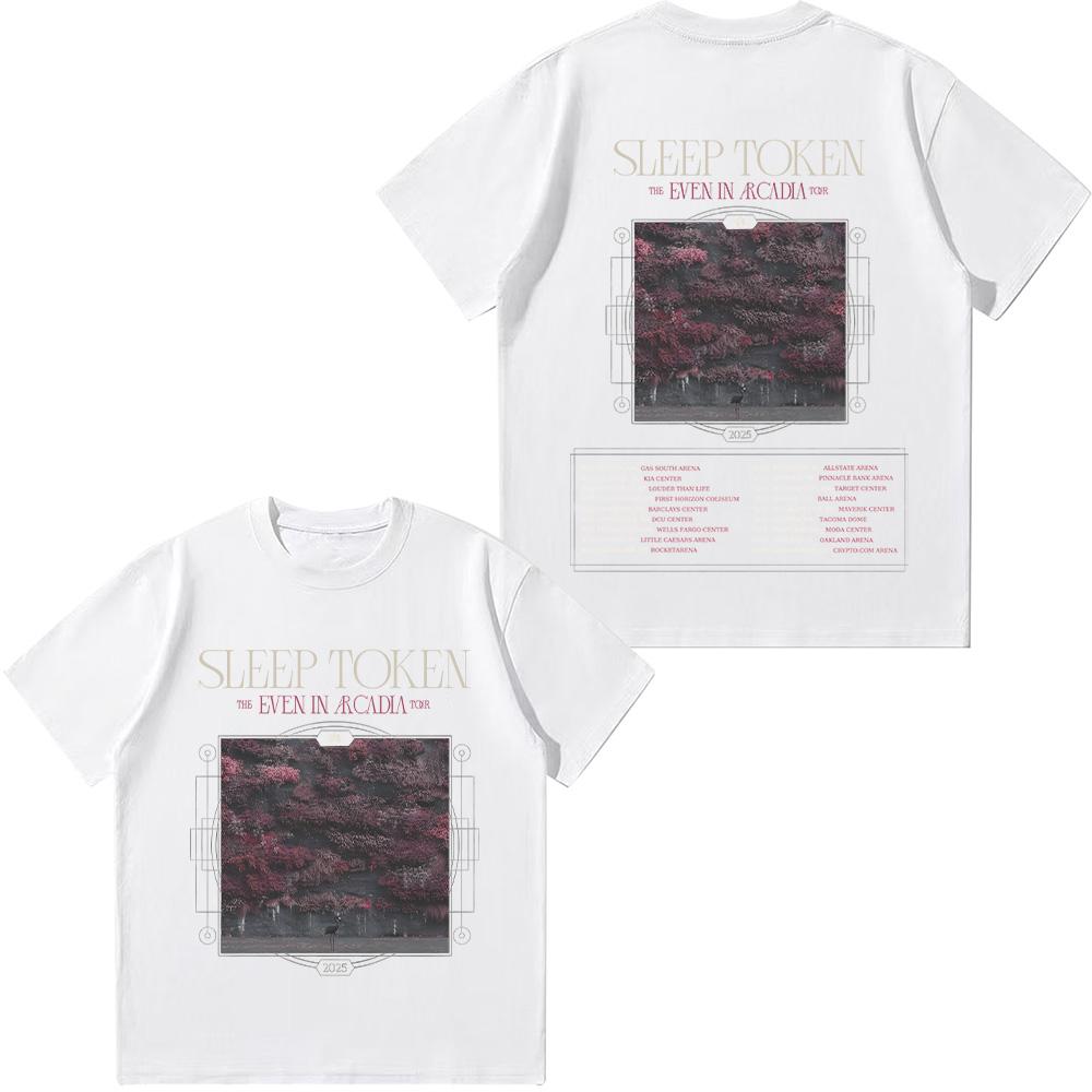 Sleep Token Even In Rcadia Tour T-shirt Metal Band Cotton Tee Unisex Men's Women Fans Essential Short Sleeve Top Fashion Tshirts