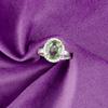 Natural Green Amethyst Gemstone 925 Sterling Silver Jewelry Handmade Ring Gift RR-28-12
