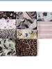 Summer Bohemian Chiffon Hijab Leopard Watercolor Print Islamic Scarf Ultra Lightweight Breathable Women Muslim Hijab Beach Trip for Daily Use