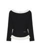 Nigaennikol Shoulder Layered Top_Black