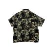 Summer Silk Thin Men's Mulberry Silk Short Sleeve Shirts Stock Old Goods Color Retro Hong Kong Style Baroque Oil Painting Shirts