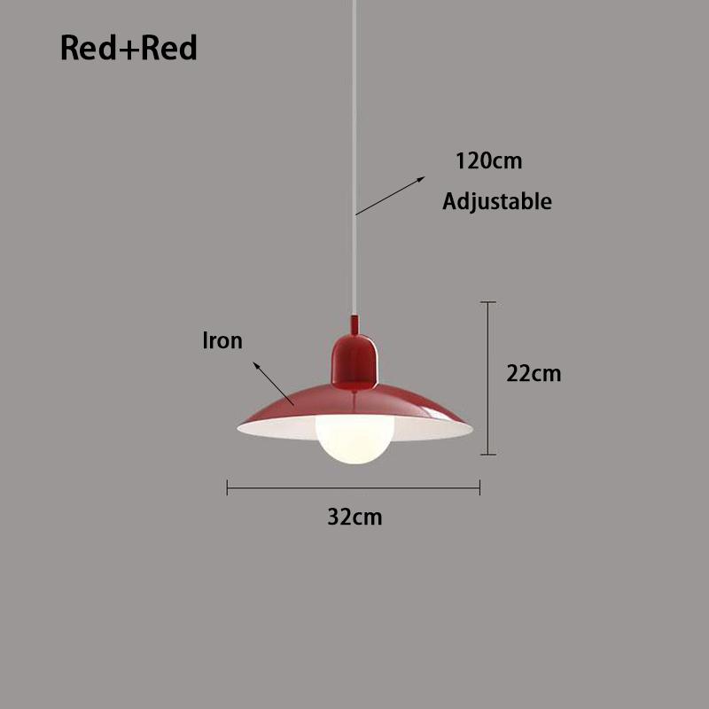Mid-style Nordic Color Macron Cining Room Bedroom Lighting Chandelier Simple Modern Bauhaus Dining Table Chandelier Study Lamp