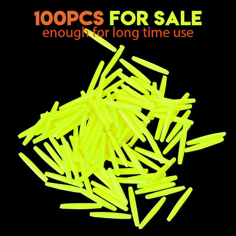 100 Stück Langlebige Tropfenform Indikator Angelposen Pose Zubehör (YelLow L)