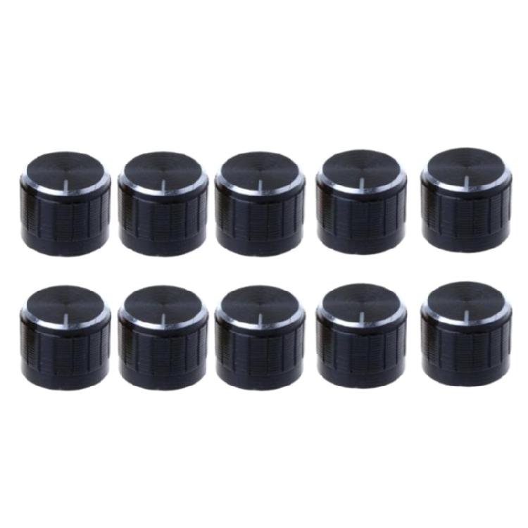 10Pcs Potentiometer Control Knob 6mm Shaft Hole Amplifier Knob Aluminum Alloy Electric Guitar Knobs Easy To Install