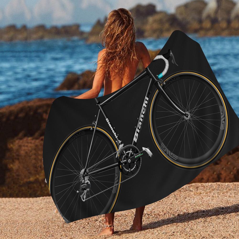 Bianchi Asciugamano Microfibra Asciugamano da Spiaggia Assorbente Asciugatura Rapida Morbido Yoga Nuoto Resort Arrampicata Asciugamano