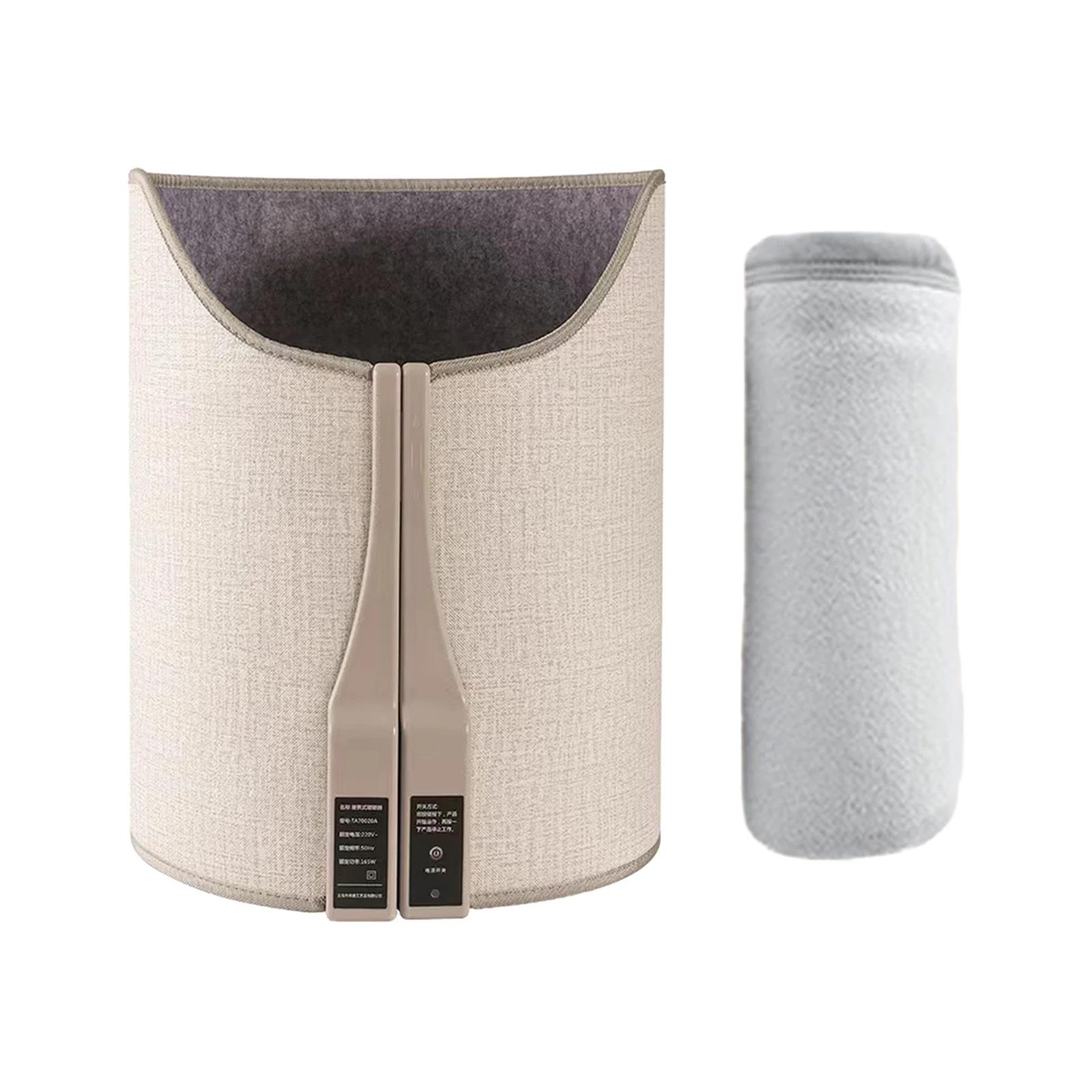 

Складной электрический обогреватель для ног Портативный электрический обогреватель Грелки для ног с инфракрасным излучением Бытовой обогреватель под столом Офисный обогреватель для ног EU серый