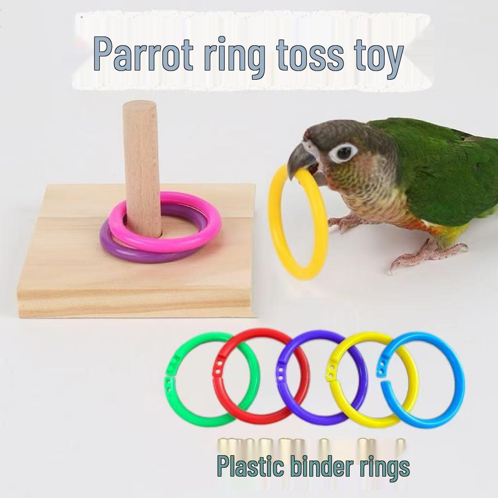 

Интерактивная игрушка-кольцо для попугаев, устойчивая к укусам, для волнистых попугайчиков, корелл и солнечных аратинг