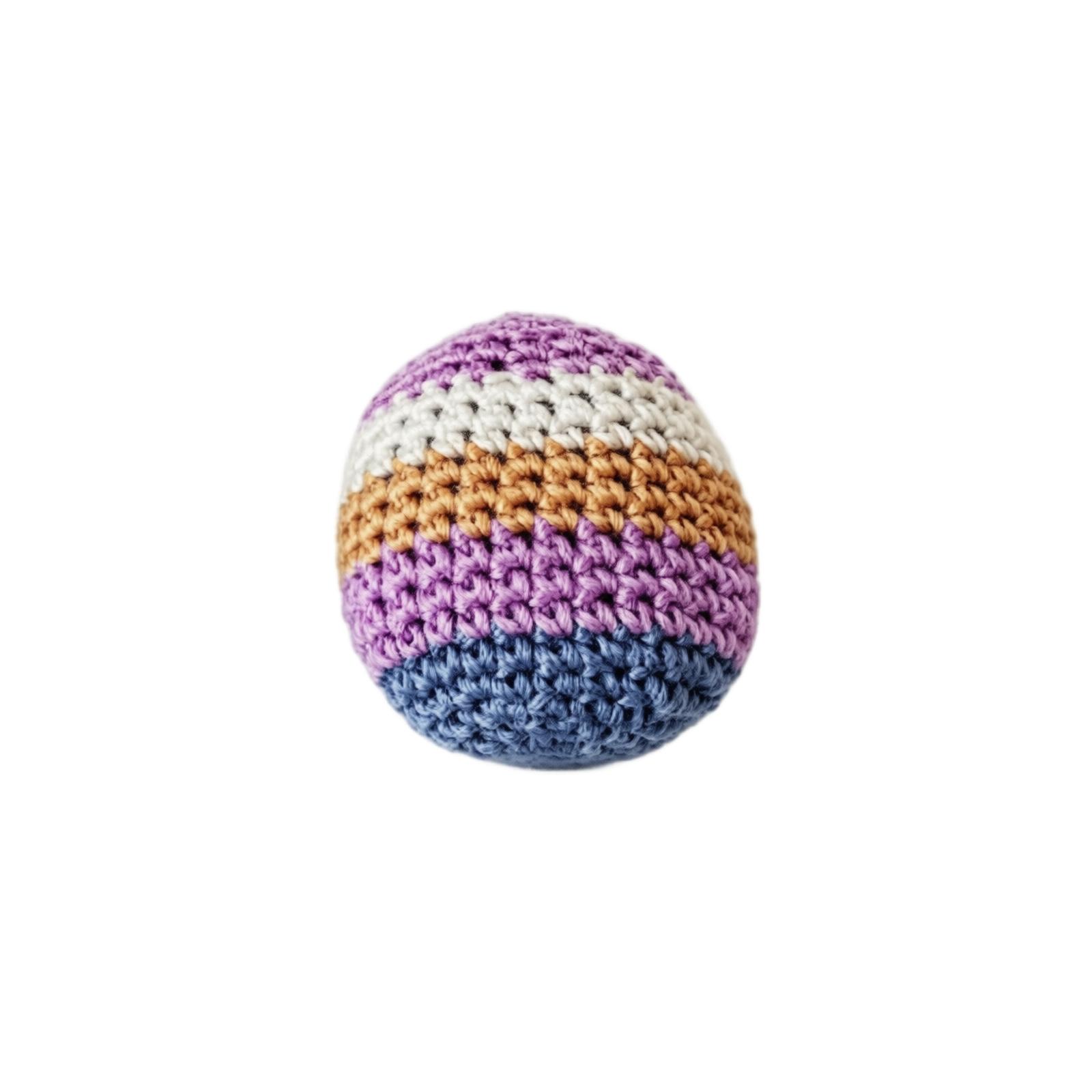 

Handmade Crochet Bean Bag Soft Knitted Toy Durable Filling for Indoor Outdoor Use Lightweight Portable Stress Relief One Size