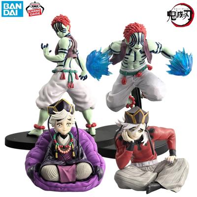 4 Stück Anime Demon Slayer Figur Figur Juuni Kitsuki Akaza Kampf Figur Puppe Kimetsu No Yaiba Schreibtisch Dekoration Sammlung Geschenk
