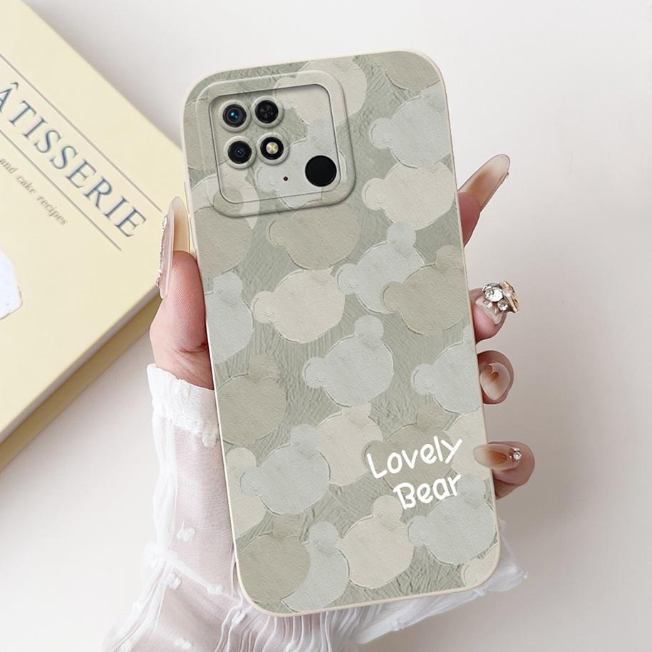 For Xiaomi Redmi 10C Case Popular Flower Camera Protection Funda Soft Silicone Phone Case For Redmi 10 Power Cover Redmi10C Capa
