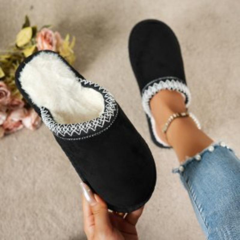 Women s fashion warm not tired feet thick bottom soft elastic comfortable shock absorption waterproof non-slip leisure snow boots cotton slippers 36-37 1949₽