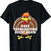 Give Thanks Bro Funny Thanksgiving Thankful Cute Turkey T-Shirt