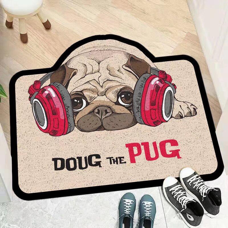 Cartoon Style Adorable Entry Door Mat Pvc Wire Ring Entrance Door Area Door Pad Can Be Cut and Scraped Dirt Mat Durable