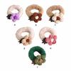 Haargummis Wollblume Styling Plüsch Elastisch Bequem Haarseil Einfach Passend Lieblich Glatt Lockig Party Winter