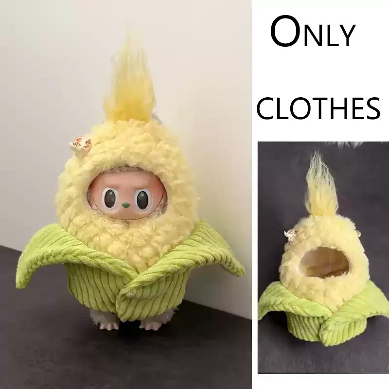 For Labubu Clothes Wacky Mart Friend Shrimp Handmade Clothing Accessory Customization V1 V2 V3 Dolls Bag Clothes Toys Hobbies