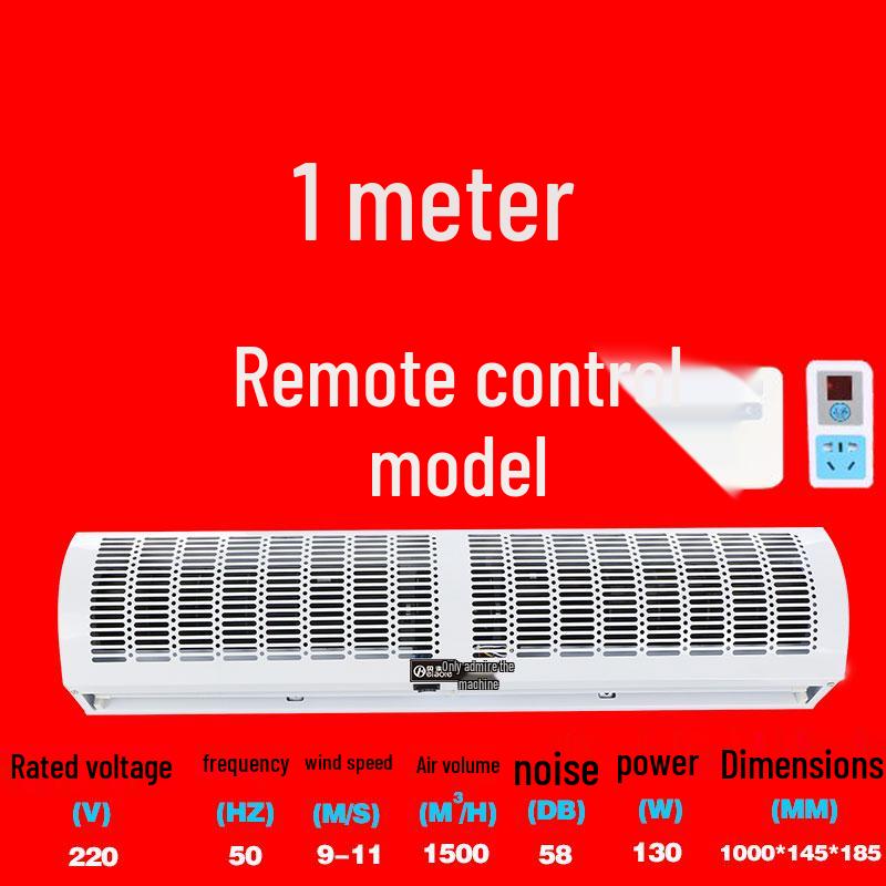 Silent Commercial Air Curtain for Doors - 0.9/1.2/1.5/1.8/2 Meter