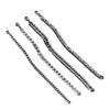 European American Hot Selling Stainless Steel Chain Link Bracelet Four-piece Set Simple Black Zinc Plated Light Luxury High-end