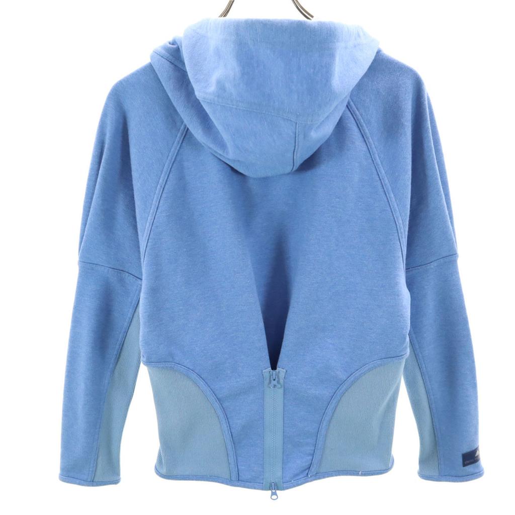 Adidas by Stella McCartney Long Sleeve Sweat Zip Hoodie OT Blue Women Used