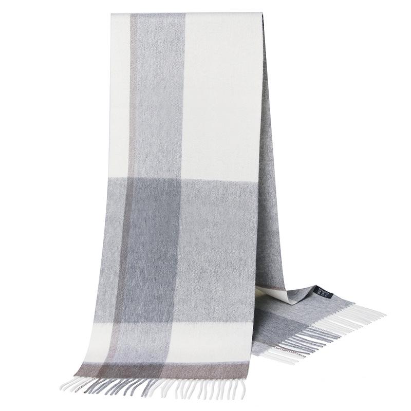 2025 British Plaid Wool Scarf for Men & Women - Warm, Autumn/Winter Style