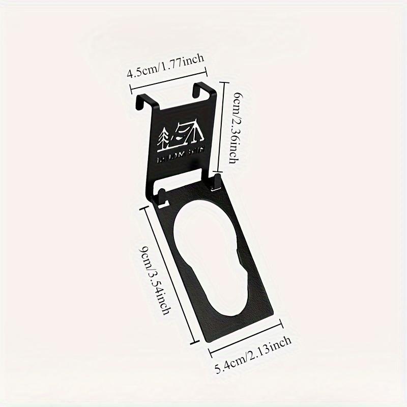 Outdoor Stove Head Gas Tank Hook, Portable Table Storage Hook Camping Butane Gas Tank Clip Table Hiking Accessories