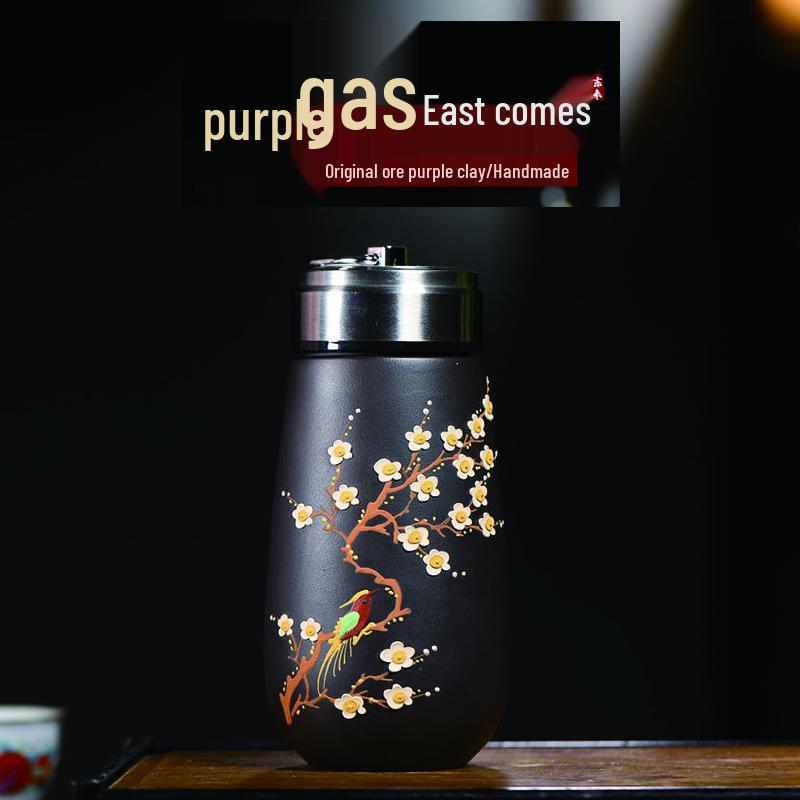 Исинская фиолетовая глина, термокружка с изменением цвета от температуры