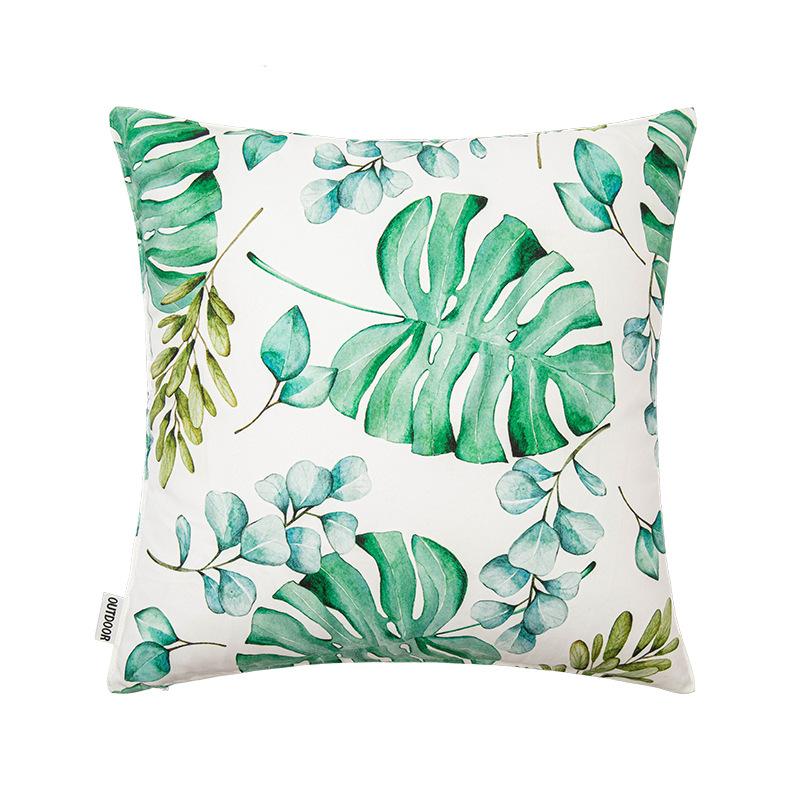 Tropical Plant Waterproof Outdoor Cushion Cover for Garden Furniture Cushions Seat Bench