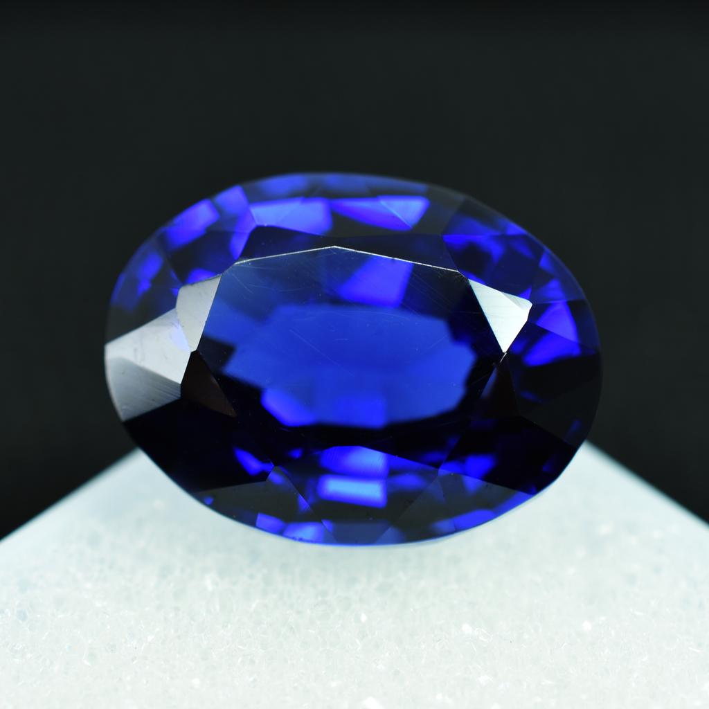 10 Ct Natural Blue Sapphire Certified Gemstone Loose Oval Shape Ring Size