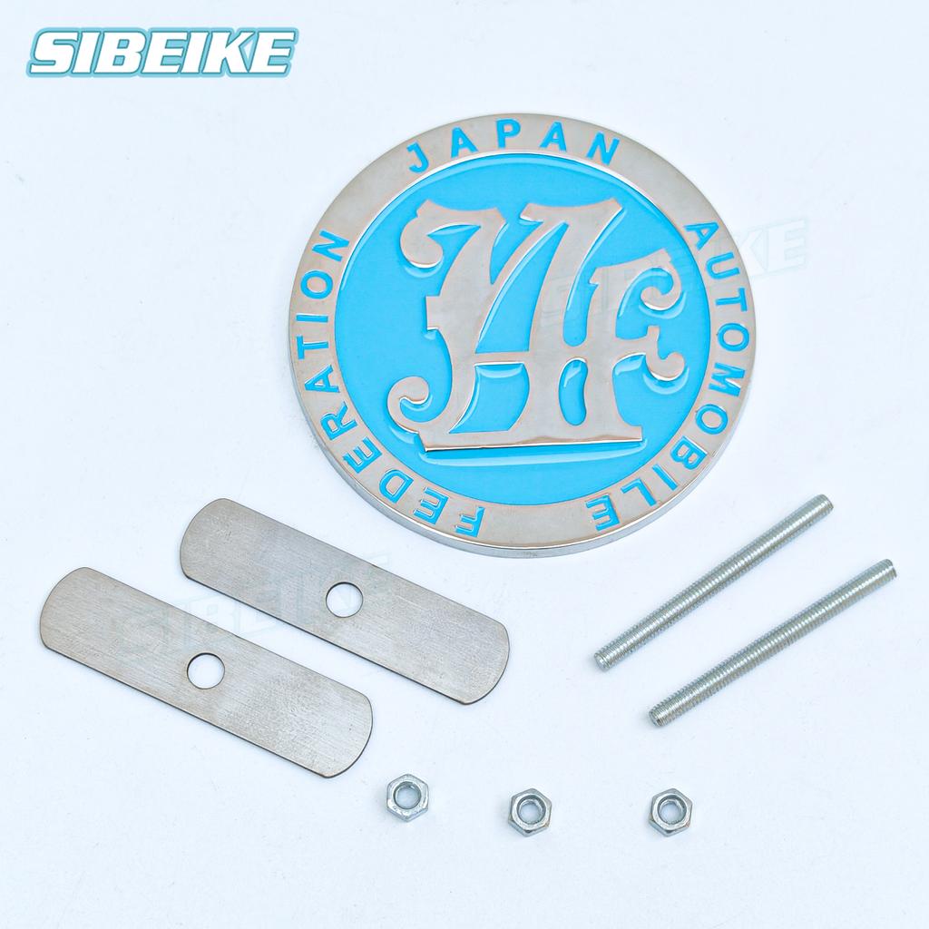 Accessories Car 3D Metal Decals Sticker Emblem Japan Automobile Federation Car Front Grill Badge Emblem