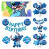 Novo Conjunto de Balões de Folha de Alumínio Lilo e Stitch Para Decoração de Festa de Aniversário e Brinquedos Infantis