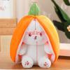 35-60cm Giant Size Lovely Rabbit Turn to Caot Strawberry Dolls Doll Fruit Transfigured Bunny Plush Toy Stuffed