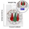 Christmas Stylish Tree Wooden Snowflake Ornaments For Festive Window Display