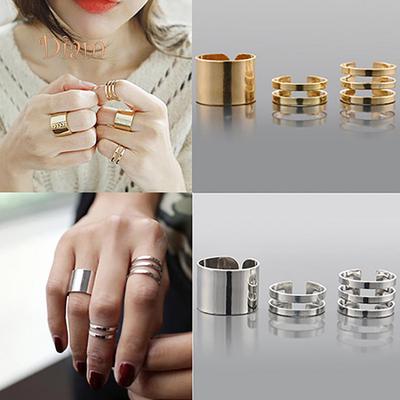 Damin Buc/Set Fashion Inele deschise Midi Finger Knuckle Stack Inele Charms Cadou de Crăciun Bibel