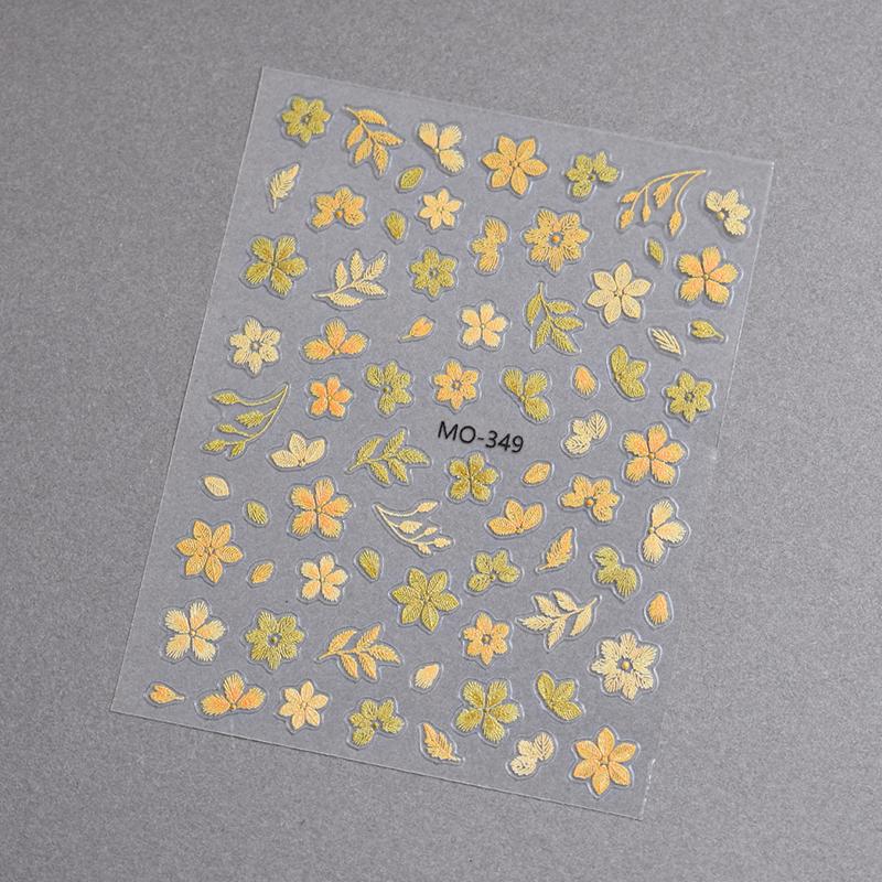Rose Flower 3D Nail Sticker Accessories Nail Art Decoration Self-Pressing On Manicure Sticker Ladies Manicure Supplies Decal