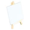 10Pcs Mini Easel Stand 5.9in High 3.1in Wide Adjustable Slope Mini Wood Display Easel with Frame for Oil Painting DIY