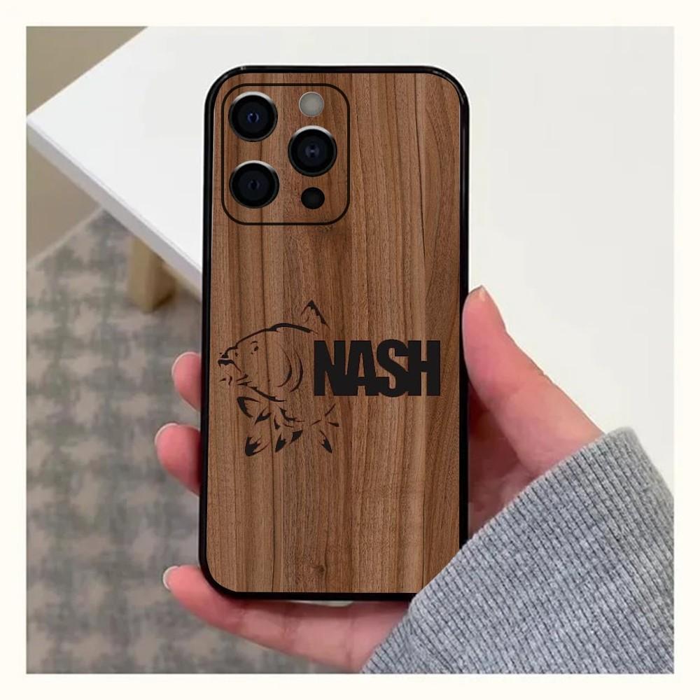 N-Nash Fishing Logo Phone Case For Apple iPhone 15,14,13,12,11,Pro,X,XS,Max,XR,Plus,Mini Soft Black Cover