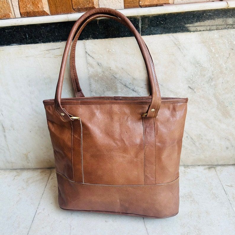 Женская кожаная сумка премиум-класса//сумка через плечо 12 x 16 x 4.5 in коричневый — фото 4